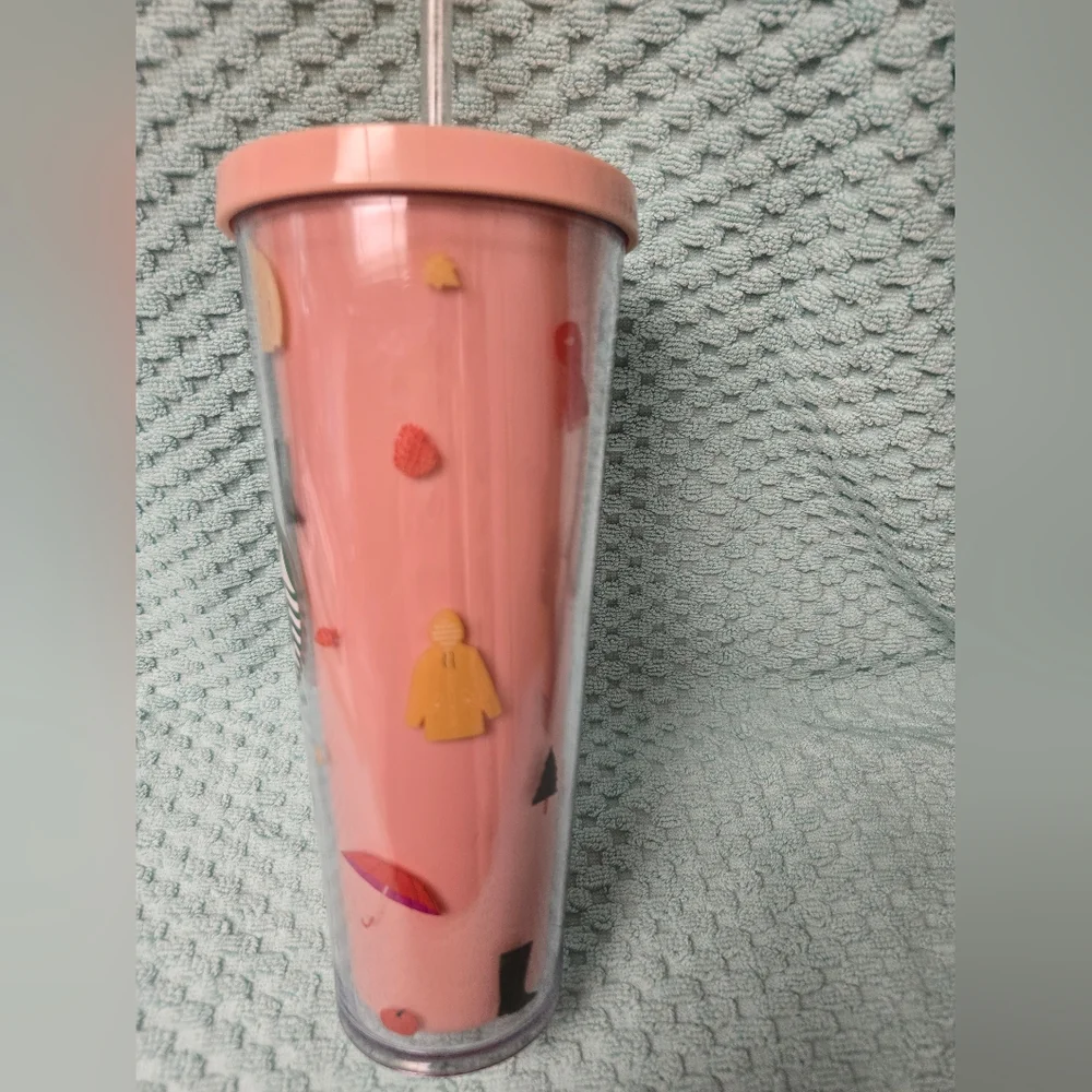 Starbucks Pink Sweater Weather Tumbler with Lid - Picture 4 of 4
